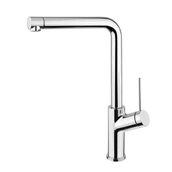 Brushed Nickle Viva swivel tap L Neck Style Kitchen Tap buy online Mangan Woodcraft ()