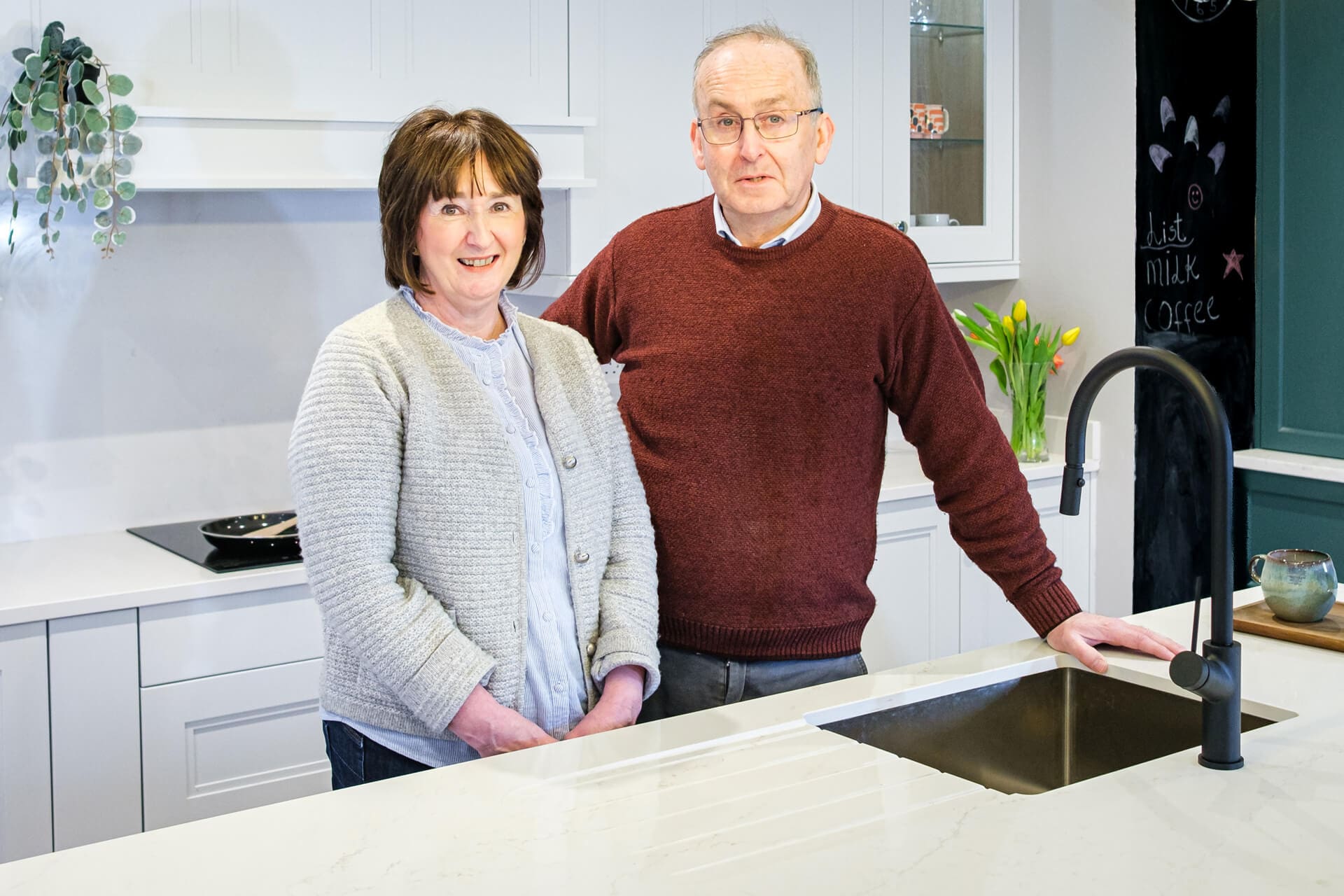 Danny and Elaine of Mangan Woodcraft Emmet St Trim Co Meath Irish kitchen and furniture design