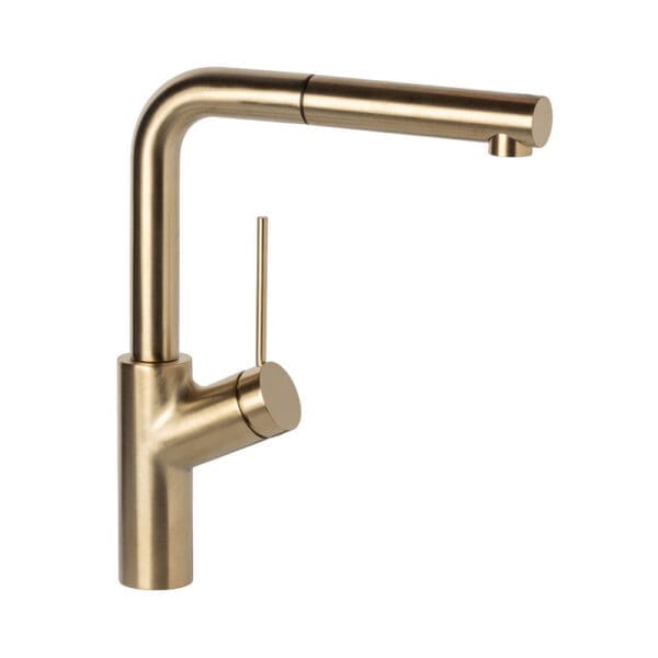 Light Gold Viva swivel tap L Neck Style Kitchen Taps buy online Mangan Woodcraft ()