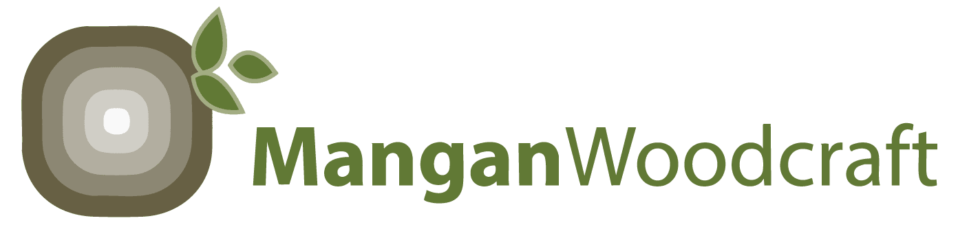 Mangan Woodcraft Logo horizontal style